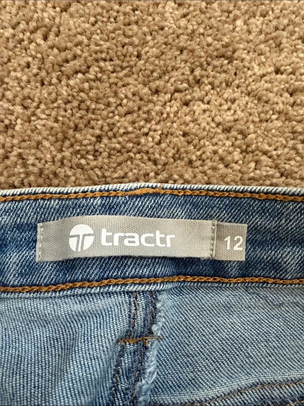 Tractr Light Blue Studded Wide-Leg Kids Jeans